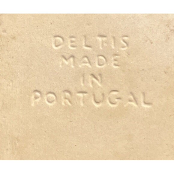 Vintage Deltis 2 Qt. Stoneware Mixing Bowl Blue with Spout Made in Portugal - Picture 7 of 10